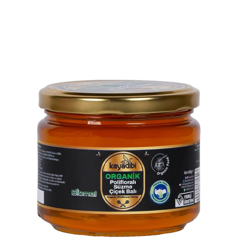 Kayadibi Organik Polifloralı Süzme Çiçek Bal 300 Gr